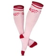 thumbnail image 5 of TeeHee Breast Cancer Awareness Cotton Knee High Socks for Women 3-Pack (Argyle Pink Ribbon), 5 of 5
