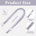 Adjustable Curtain Tieback Rope Simple Strap Buckle Ring Set of 8 ...