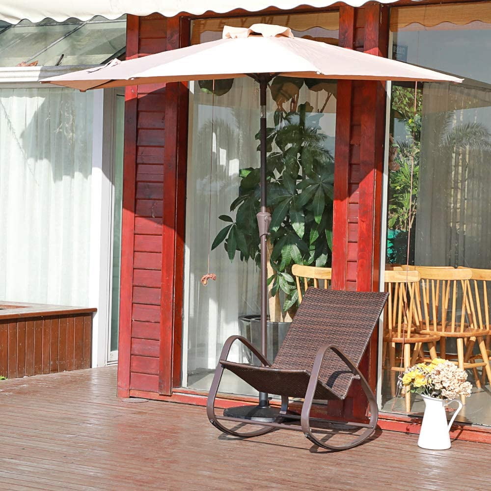 Half Round Patio Market Umbrella Base, Heavy-Duty Free Standing Resin Umbrella Stand, 20lb