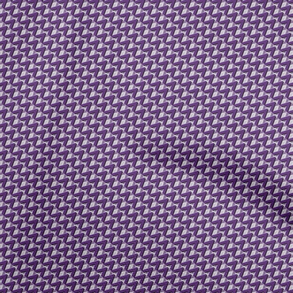 oneOone Rayon Purple Fabric Geometric Craft Projects Decor Fabric Printed By The Yard 56 Inch Wide