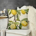 thumbnail image 2 of YINGXI  Home Sweet Home Lemon Summer Throw Pillow Covers,Stripes Bow Summer Spring Decoration Cushion Case for Sofa Couch Home Decor 24x24in, 2 of 5