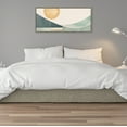 thumbnail image 6 of Kate and Laurel Sylvie Mid Century Modern Abstract Geometric Coastal Landscape Framed Canvas Wall Art by The Creative Bunch Studio, 18x40 Gray, Modern Abstract Sunset Landscape Art for Wall, 6 of 7