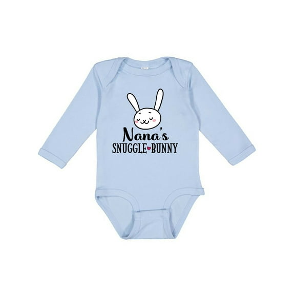 Inktastic Nana Bunny Grandchild Boys or Girls Long Sleeve Baby Bodysuit