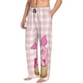 thumbnail image 2 of Piglet Men's Pajama Pant Soft Comfy Lounge Pj Bottoms Loose Elastic Waistband Adult Sleep Pants with Pockets Drawstring, 2 of 8