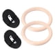 thumbnail image 2 of 1 par de anillos gimnásticos profesionales de madera, entrenamiento de fuerza para gimnasio, Fitness, con correas de poliéster, 2 of 10