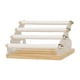 thumbnail image 1 of Expositor de anillos, joyero portátil, base de madera, soporte para anillos desmontable Cuero blanco, 1 of 9