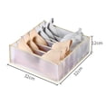 thumbnail image 2 of Foldable Underwear Storing Box Home Use Storage Drawer Divider Mesh Grid Organizer for Underwear/Bras/Socks, 2 of 7