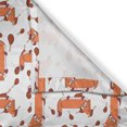 thumbnail image 3 of Ambesonne Fox Kitchen Curtains, Cartoon Pattern Meat and Animal, 55"x45", Burnt Sienna Cinnamon, 3 of 3