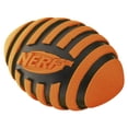 thumbnail image 4 of Pelota de fútbol de goma para perros Nerf con chirriador en espiral, naranja, 4 of 4
