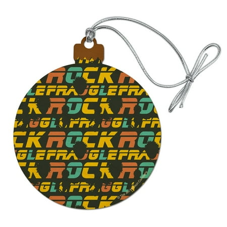 Fraggle Rock Gobo Silhouette Pattern Wood Christmas Tree Holiday Ornament