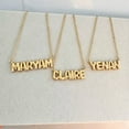 thumbnail image 2 of Customized Bubble Name Necklace, Fashionable Mini 3D Letter Necklace, 2 of 2