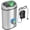 Mist Silver, variant on iTouchless 13 Gallon Oval Touchless Sensor Trash Can with Odor Filter, Fingerprint-Proof Stainless Steel, 50L Automatic Kitchen Garbage Bin, Smart Hands-Free Motion Lid, Quiet Soft-Close