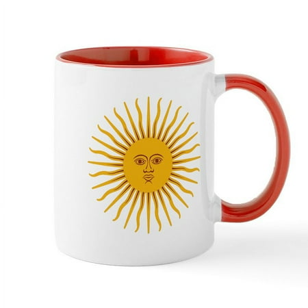 

CafePress - Argentinian Sun Of May Mugs - 11 oz Ceramic Mug - Novelty Coffee Tea Cup