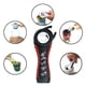 thumbnail image 4 of Abridor de botellas, abridor de latas multifunción 5 en 1, herramientas de cocina multifunción ergonómicas para niños con manos débiles Rojo Verde, 4 of 5