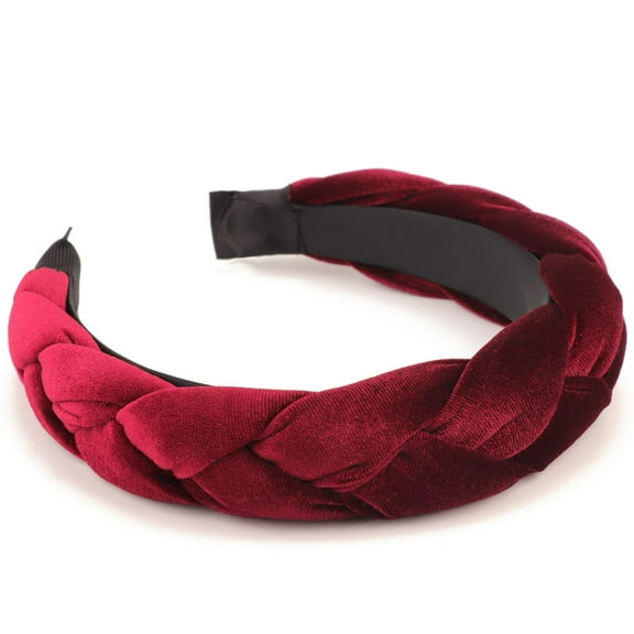 Braided Headbands for Women Velvet Hair Hoop Elastic Criss Cross Hair Bands Accessories