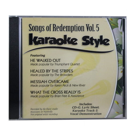 Songs of Redemption Volume 5 Christian Karaoke Style NEW CD G Daywind 4 Songs