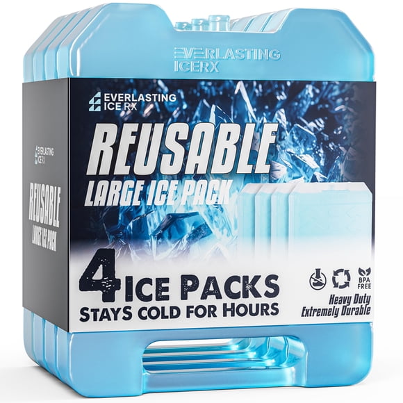 Paquetes de hielo reutilizables Everlasting Ice RX Cooler (paquete de 4)