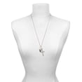 thumbnail image 3 of Delight Jewelry Silvertone Small Viking - Mascot Everlasting Love Engraved Cross Zoey Necklace, 28", 3 of 4