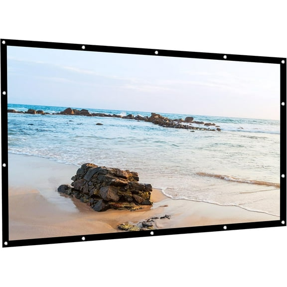 Wlrmin 1Pc 60Inch Projector Screen Portable Projector Screen,Foldable Screen for Projector Indoor Outdoor Screens for Movies Video Projection Screens for Home Party Offices (Not included stand)