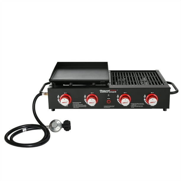 Royal Gourmet GD4002T Tailgater Grill & Griddle Combo, 4Burner