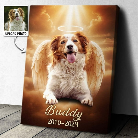 Catygift - Custom Photo Of Your Fur Baby - Personalized Canvas - Meaningful Memorial Gift For Pet Lovers