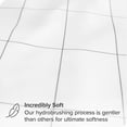 thumbnail image 2 of Bare Home Ultra-Soft Sheet Set - Premium 1800 Collection - Deep Pockets - 5-Pieces - Split King, Grid - White/Gray, 2 of 8