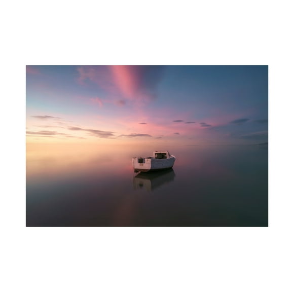 Canvas Wall Art - joanaduenas  'Tarragona Delta Del Ebre Alone' Wall Art for Living Room, Bedroom, or Office Décor by Trademark Fine Art - 19 x 12 Inches