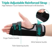 Lefeke Trigger Finger Splint, Multi Finger Brace for Middle, Index, Pinky, Ring Finger, Hand Brace with Finger Support, Straightening Immobilizer for Broken Fingers, Arthritis,Boxing Finger(Black)
