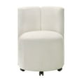 thumbnail image 3 of Newboti Furniture Blayde White Chenille Side Chair With Swivel (Set Of 2) 4662, 3 of 7