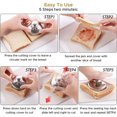 thumbnail image 4 of Sandwich Cutter and Sealer for Kids, 3-1/2 Inch Stainless Steel Round Sandwich Cutter, Sandwich Sealer and Decruster, Sandwich Maker, Sandwich Cutter for Making Sandwiches, Hamburgers, Pie, 4 of 7