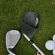 thumbnail image 3 of Funda protectora de cuero sintético para cabeza de hierro de golf, 4,5 x 3 pulgadas, a la moda Negro, 3 of 9