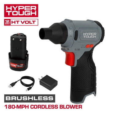 Hyper Tough 12V 180-MPH Cordless Blower with 1.5Ah Battery