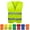 Fluorescent Green, variant on Jinswick Mens Women High Visibility Reflective Vest Hi-vis Bright Color Construction Safety Vest,, Hi Vis Silver Strip,Work, Cycling, Runner, Surveyor, Volunteer, Crossing Guard, Road, Construction