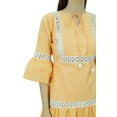 thumbnail image 3 of Bimba Summer Boho Short Dress Ruffle Sleeve Mini Dress Boho Chic Beach Dresses, 3 of 9