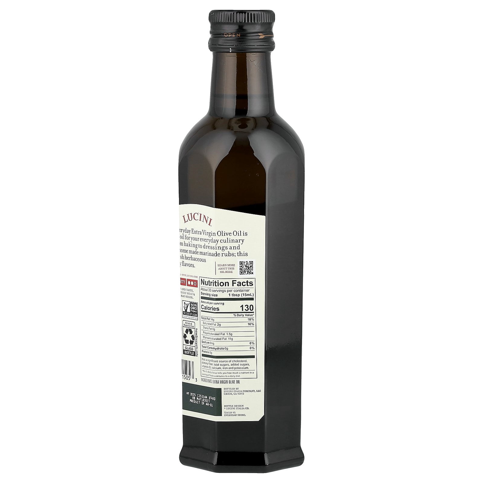 Lucini® Everyday Extra Virgin Olive Oil 16.9 fl. oz. Bottle