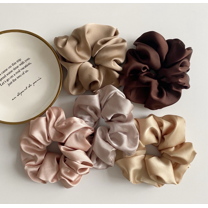 Scheam 5 Pcs Scrunchies for Women Hair Ties Bands Satin Hair Scrunchies for Girls Big Scrunchies for Women's (Mixed Colors)