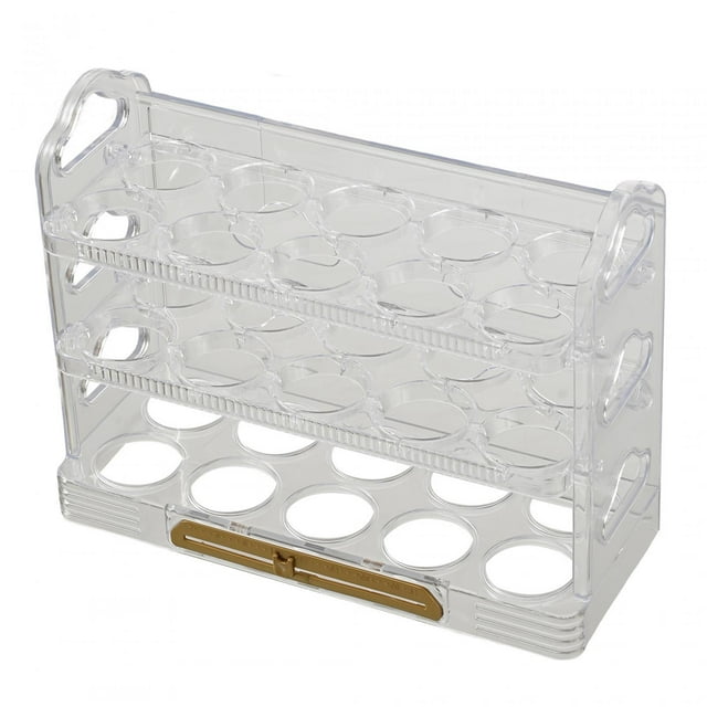 Contenedor de huevos de 30 rejillas, bandeja para huevos con asa, organizador para el refrigerador 01-Borrar