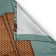 thumbnail image 3 of Ambesonne Chocolate Kitchen Curtains, Vintage Chocolate Bar, 55"x39", Cadet Blue Cinnamon, 3 of 3