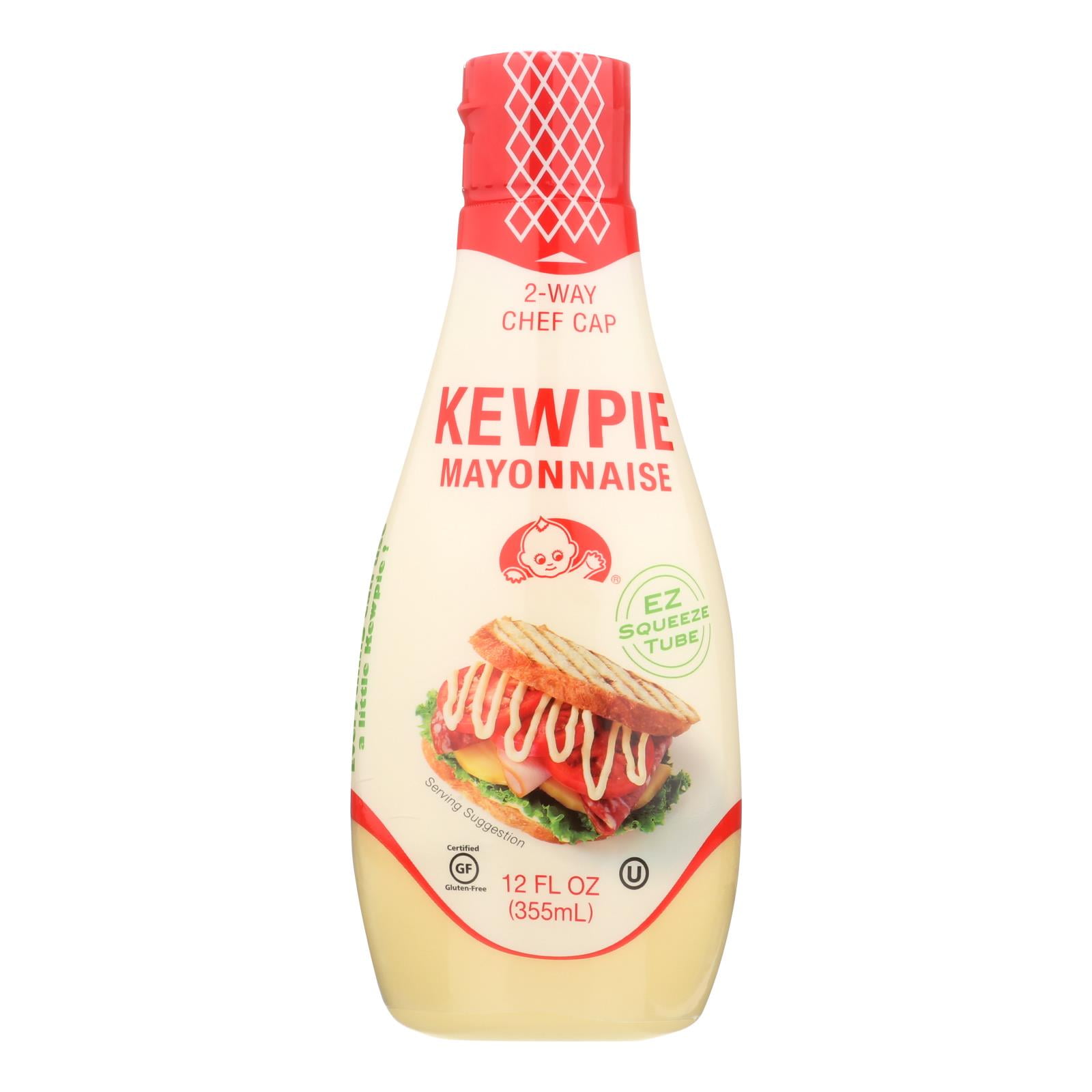 (6 Pack) Kewpie GlutenFree Squeeze Tube Mayonnaise, 12 Fl Oz