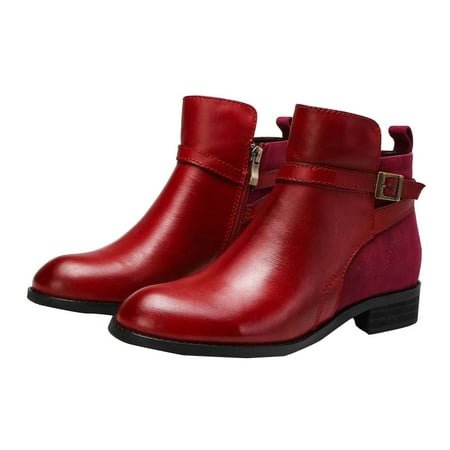 

HOLXI 2024 Superladystar s Handmade Cowhide Leather Women s Flat Shoes Wide Comfortable Brilliant colors，Women Booties
