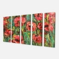 thumbnail image 2 of Coquelicots Rouges Dessin Aquarelle - Art Mural Floral Extra Large, 2 of 3