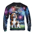 thumbnail image 2 of Happy New Year Beagle Family Cheer Winter Midnight Firework All Over Print 3D Sweatshirt Unisex Merch Beagles Dog Lover Gifts Idea - 02025, 2 of 6