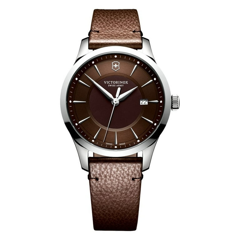 Victorinox Men's 241805 Alliance Watch Brown Leather 40mm