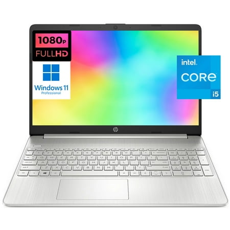 HP 15 15.6" FHD [Windows 11 Pro] Business Laptop Computer, Intel 4-core i5-1135G7 (Beats i7-1065G7), 16GB RAM, 512GB PCIe SSD, Iris Xe Graphic, Numeric Keypad, Wi-Fi 6, BT 4.2, w/Accessories