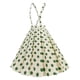 thumbnail image 5 of Puntoco Vestido De Longitud Media Con Cordones Y Cintura Alta, Tetona, Escote Cuadrado, Temperamento Retro, Para Mujer, Verde, Xl,Regalos Para Mujer Joven, 5 of 9