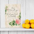 thumbnail image 3 of John 14 27 Floral Bible Verse Wall Art Metal Tin Sign Scripture Art Christian Quote Nursery Bible Quotes Posters for Bathroom Decorative Paintings for Kitchen (8x12 in), 3 of 5