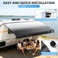 thumbnail image 4 of RV Awning Fabric Replacement 12FT – Camper Awning Replacement, 19.5oz Heavy-Duty Heat-Sealed Vinyl, UV & Weather Resistant, Sunproof, Universal Awning for RVs, Motorhomes, Campers, 4 of 11