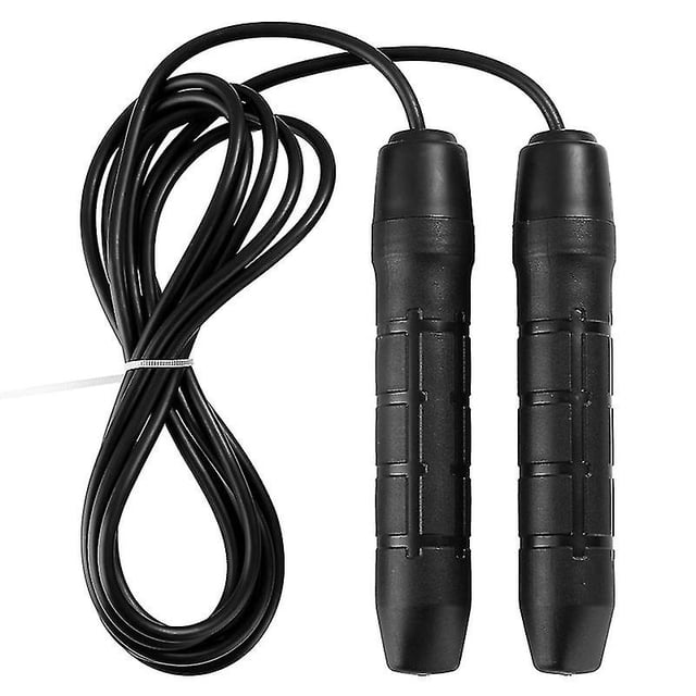 Cuerda para saltar ajustable, cuerda para saltar para Fitness, asas suaves para ejercicios, entrenamiento de resistencia y velocidad