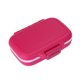 thumbnail image 2 of Organizador Caja de pastillas portátil de 3 rejillas Caja de almacenamiento de joyas de medicina Contenedor (Rosa) Likrtyny Libre de BPA, 2 of 9