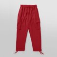thumbnail image 4 of Ndbuld Pants for Men Big and Tall Men's Joggers Mens Fashion Joggers Sports Elastic Waist Pockets Pants Sweatpants Trousers Mens Long Pants Solid Color Red,S, 4 of 6